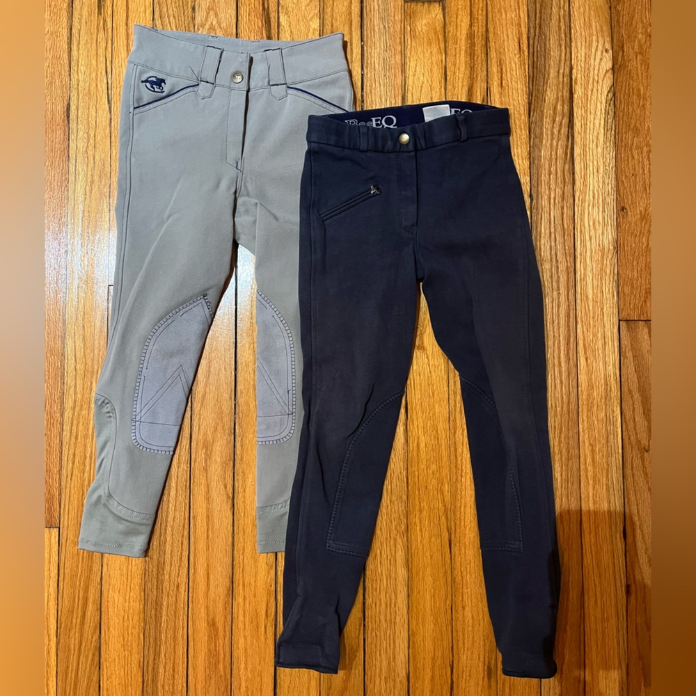 2 Pair kid child girl boy riding breeches